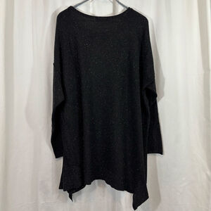 Women’s XL 89th + Madison Black Speckled Knit Long Sleeve Tunic Sweater